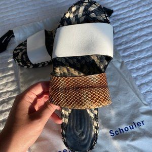 Proenza Schouler Espadrilles in Snakeskin Leather